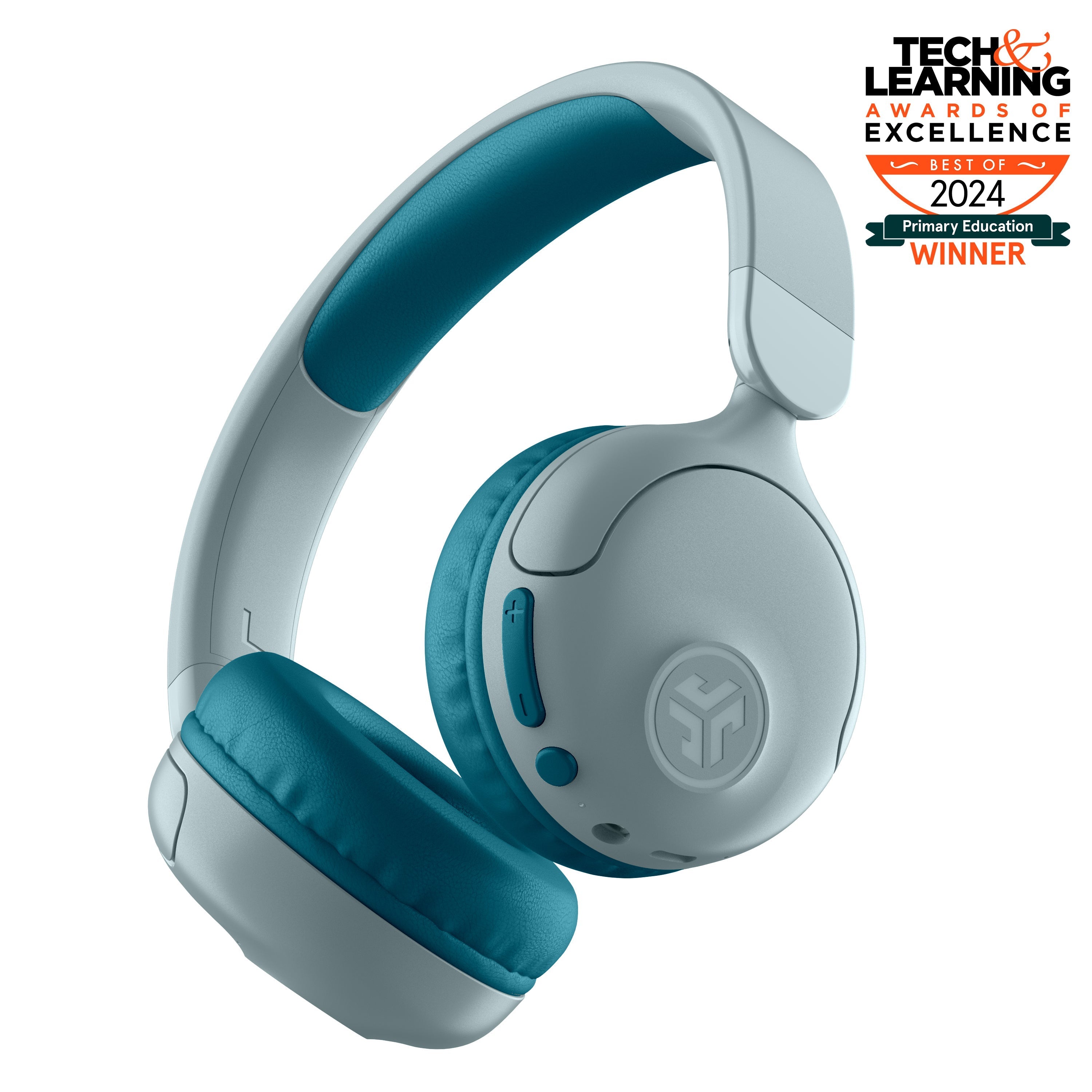 JBuddies Pop Wireless Kids Headphones Grey/Black - Teal