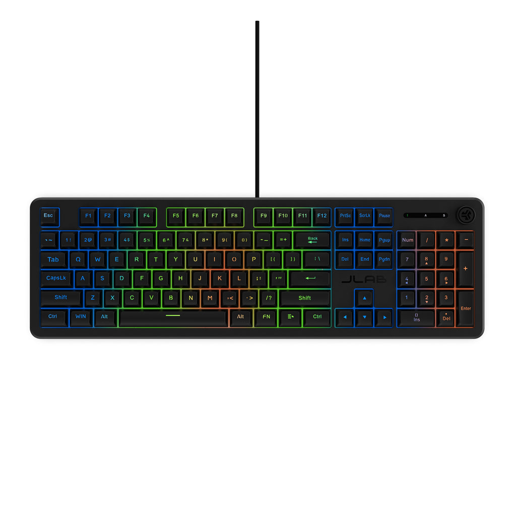Nightfall Full-Size Wired Gaming Keyboard Pink - Black