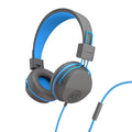 JBuddies Studio On-Ear Kids Wired Type-C Headphones Blue/Green - Graphite/Blue