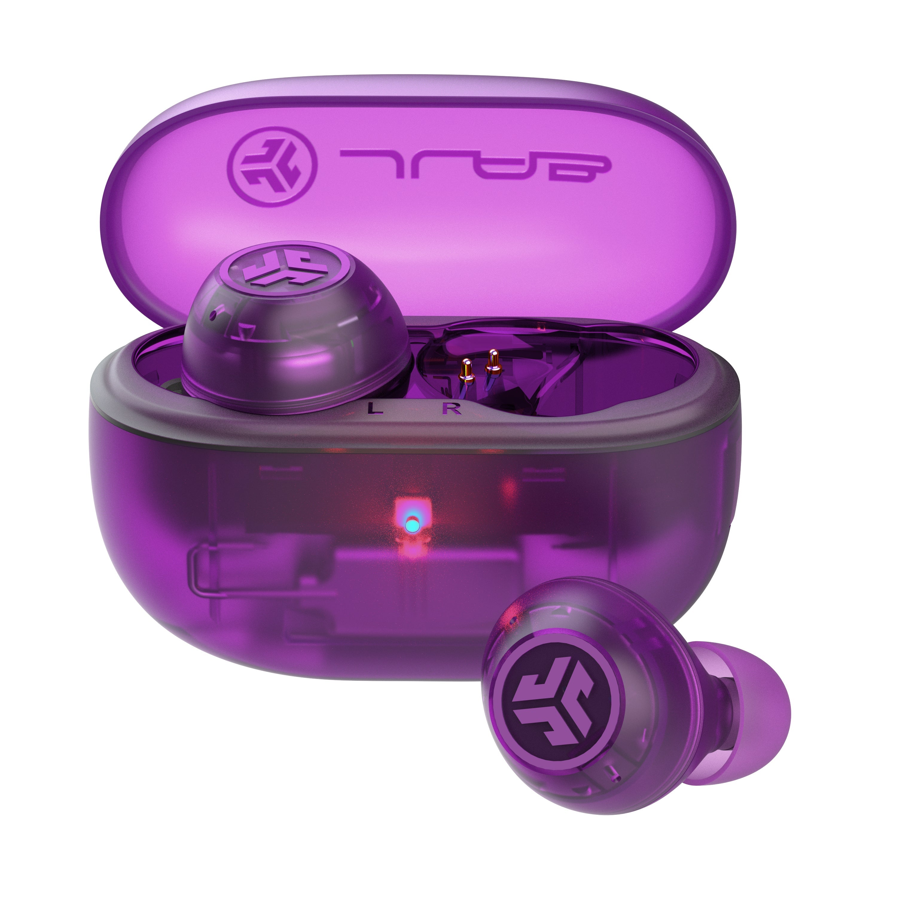 Go Pop ANC True Wireless Earbuds Black - Transparent Purple