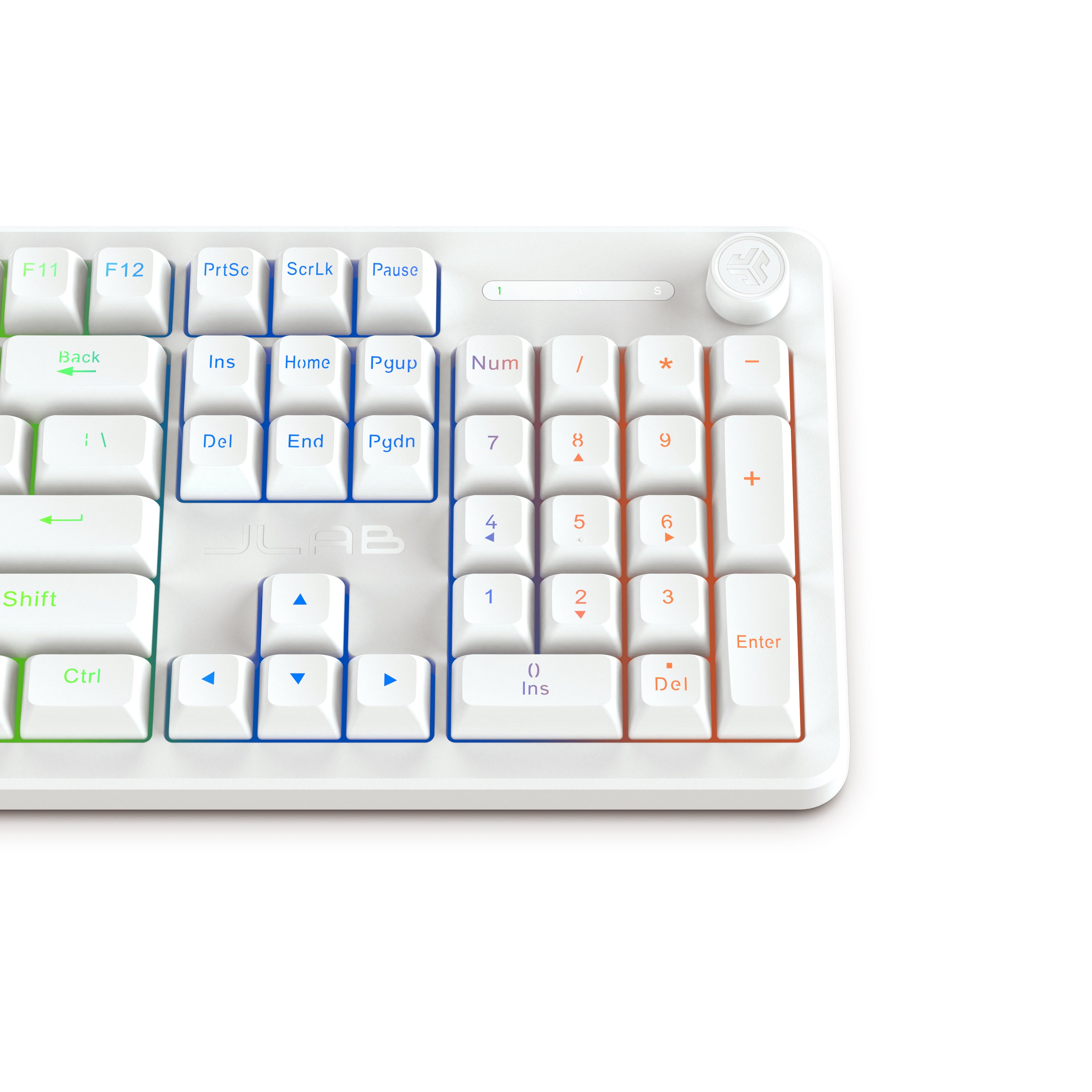 Nightfall Full-Size Wired Gaming Keyboard White