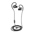 Fit Sport 3 Wired Fitness Earbuds Black