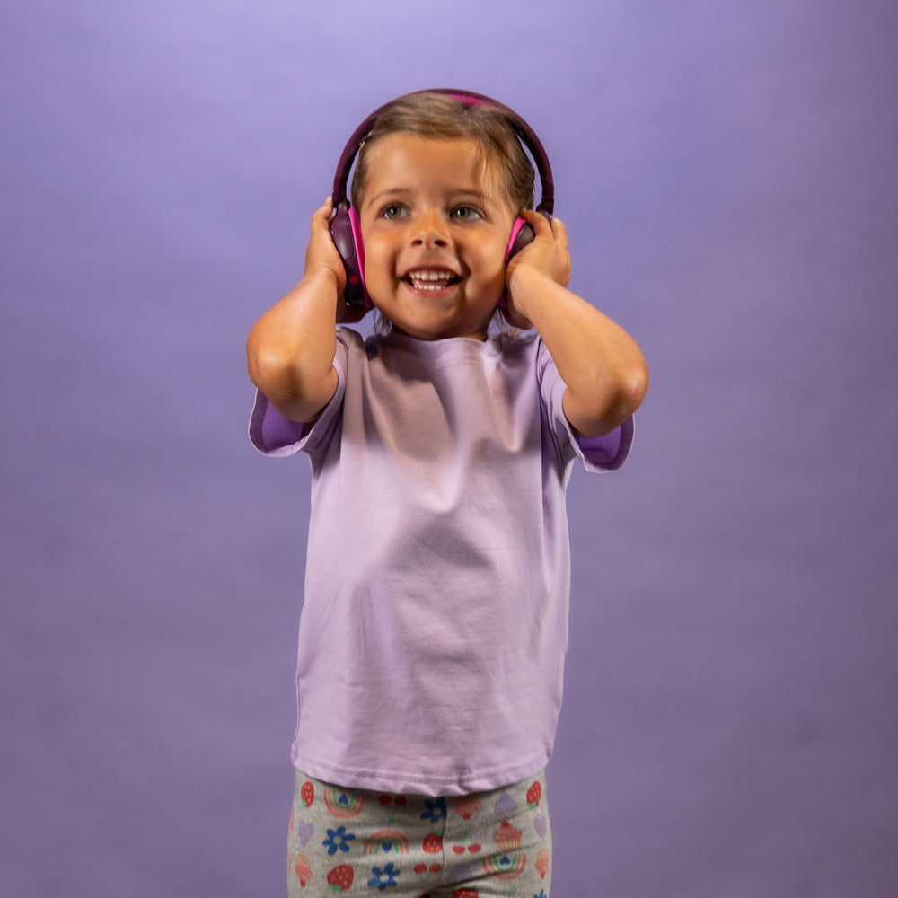 JBuddies ANC Kids Headphones Purple/Pink
