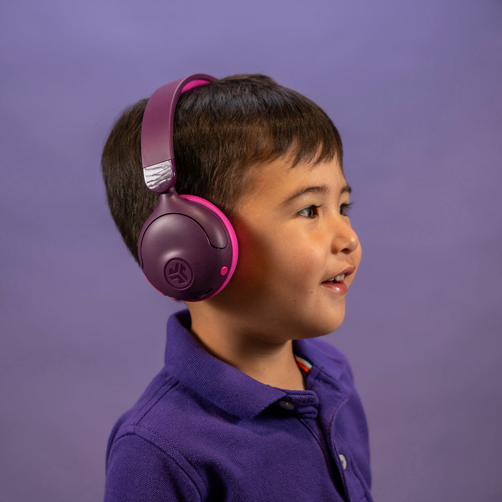 JBuddies ANC Kids Headphones Purple/Pink