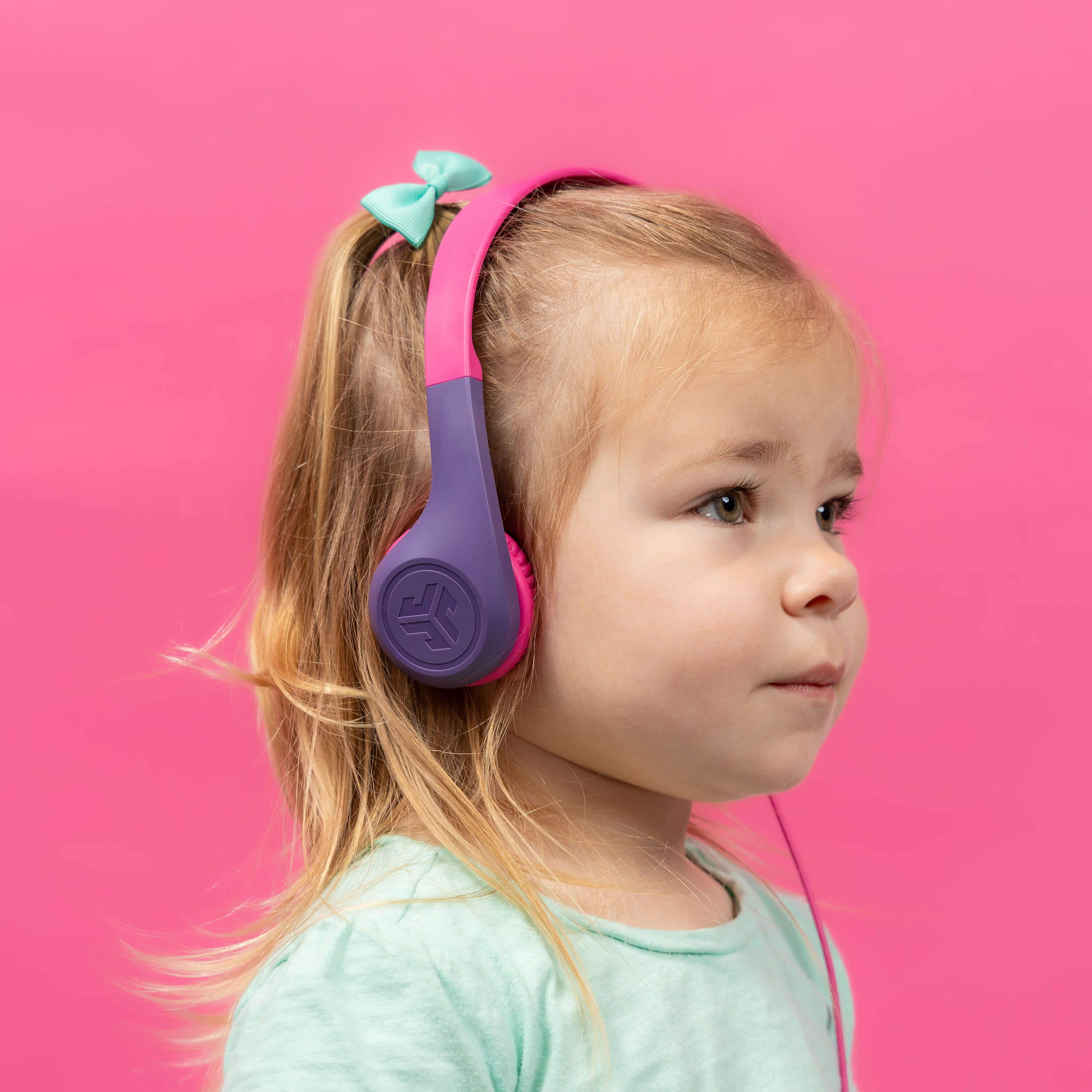 JBuddies Pop Wired Kids Headphones Pink