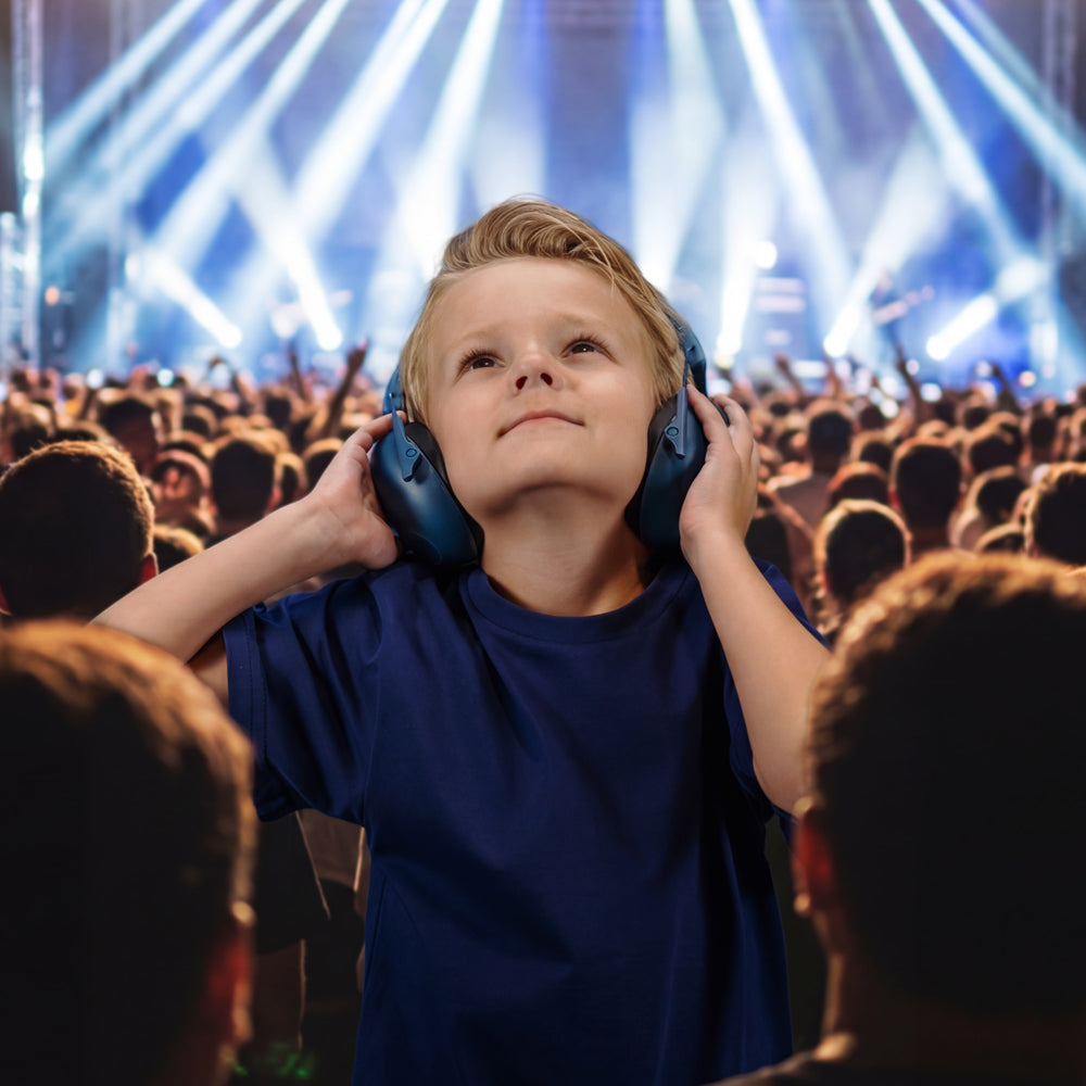 JBuddies Protect Kids Hearing Protection Earmuffs Navy