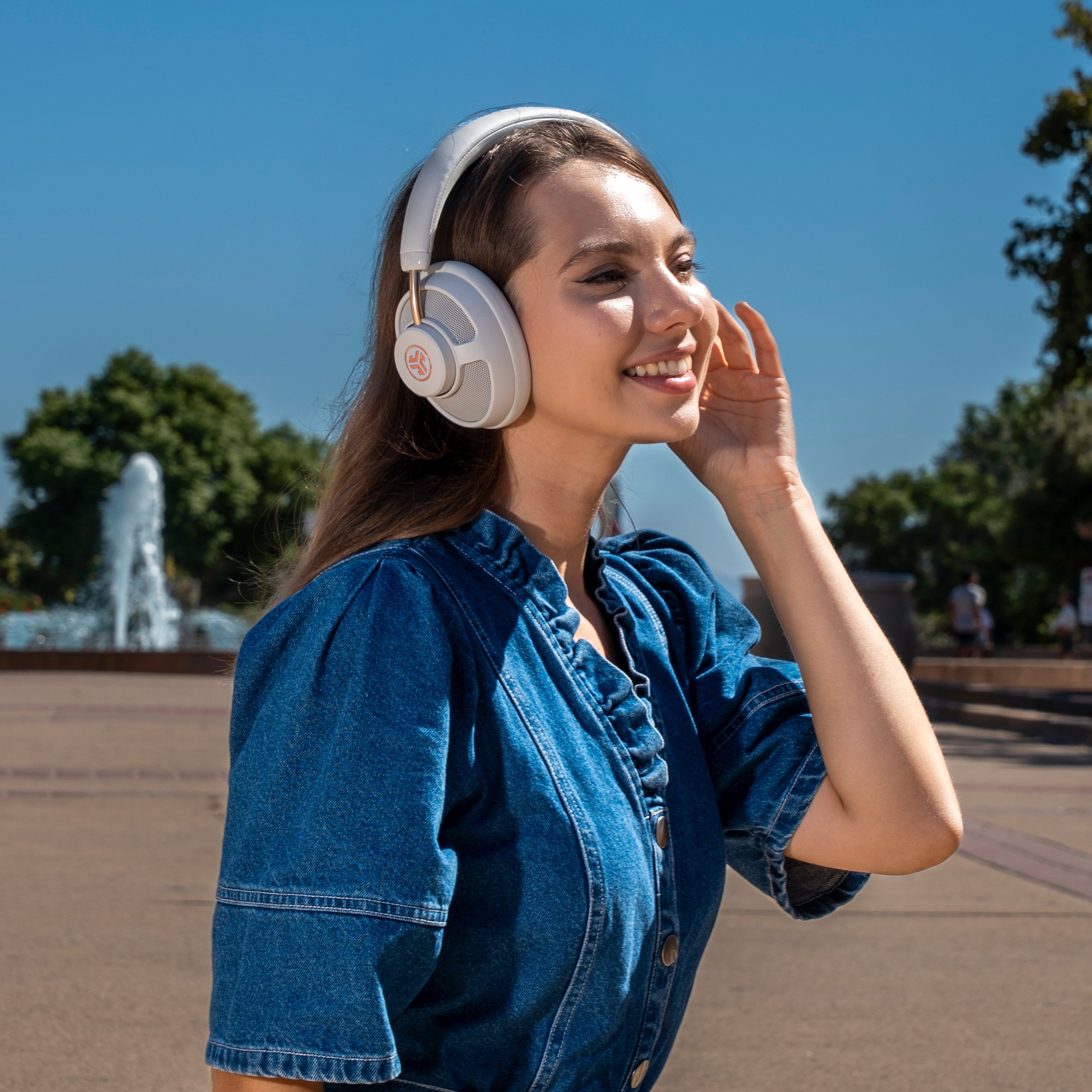 JBuds Open Headphone Open-Ear Wireless Headphones Cloud