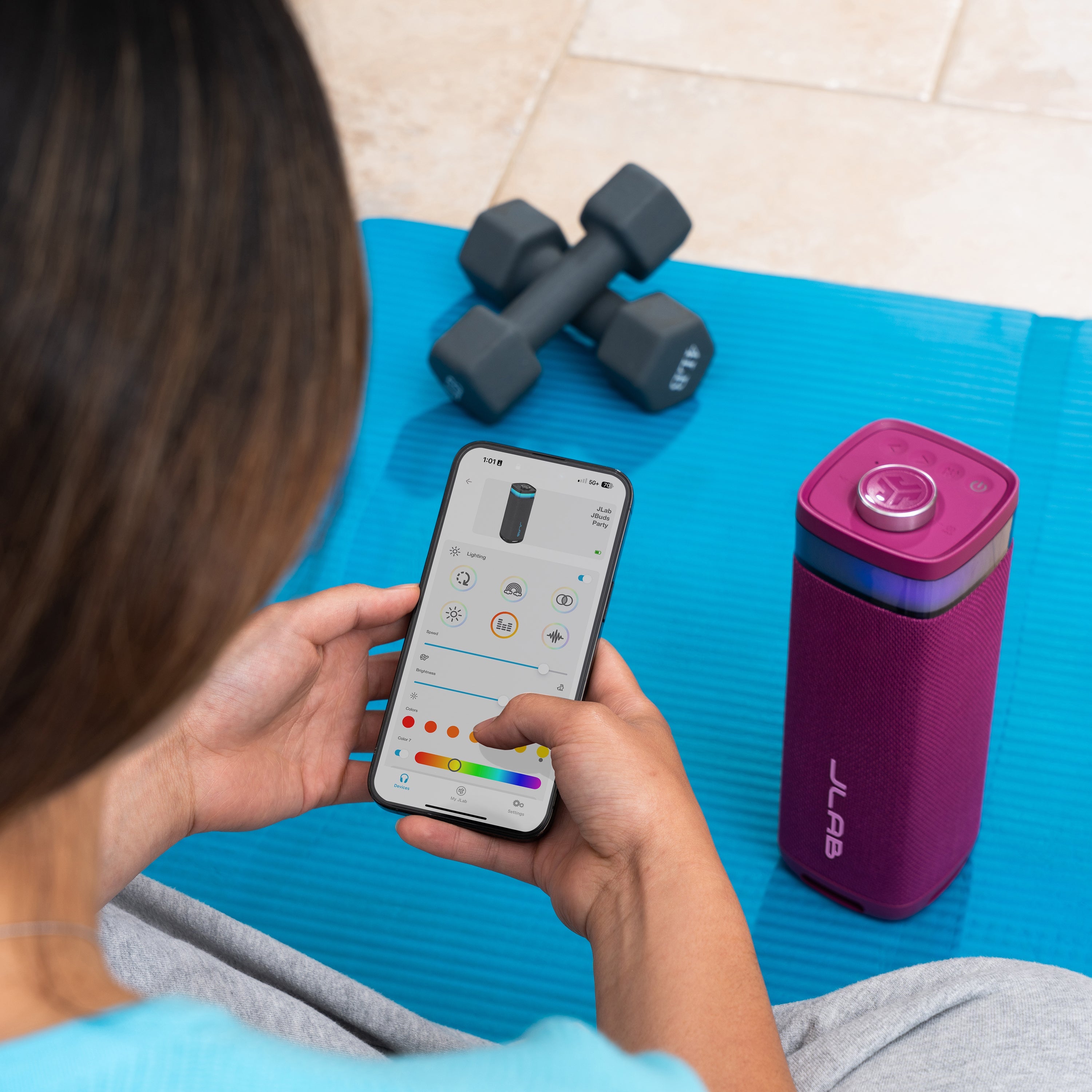 JBuds Party Portable Bluetooth Speaker Mulberry