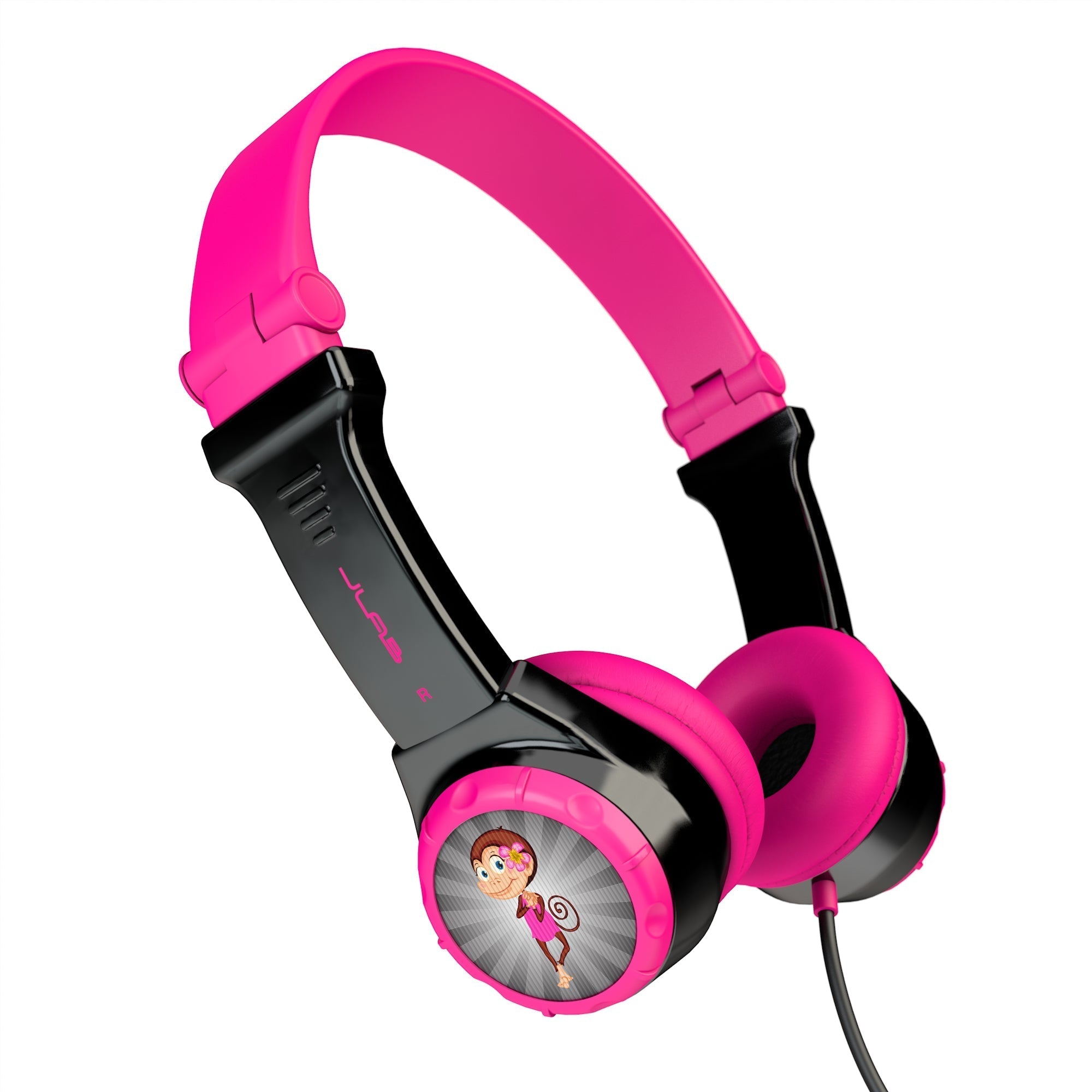 JBuddies Folding Kids Headphones Blue/Gray - Black/Pink