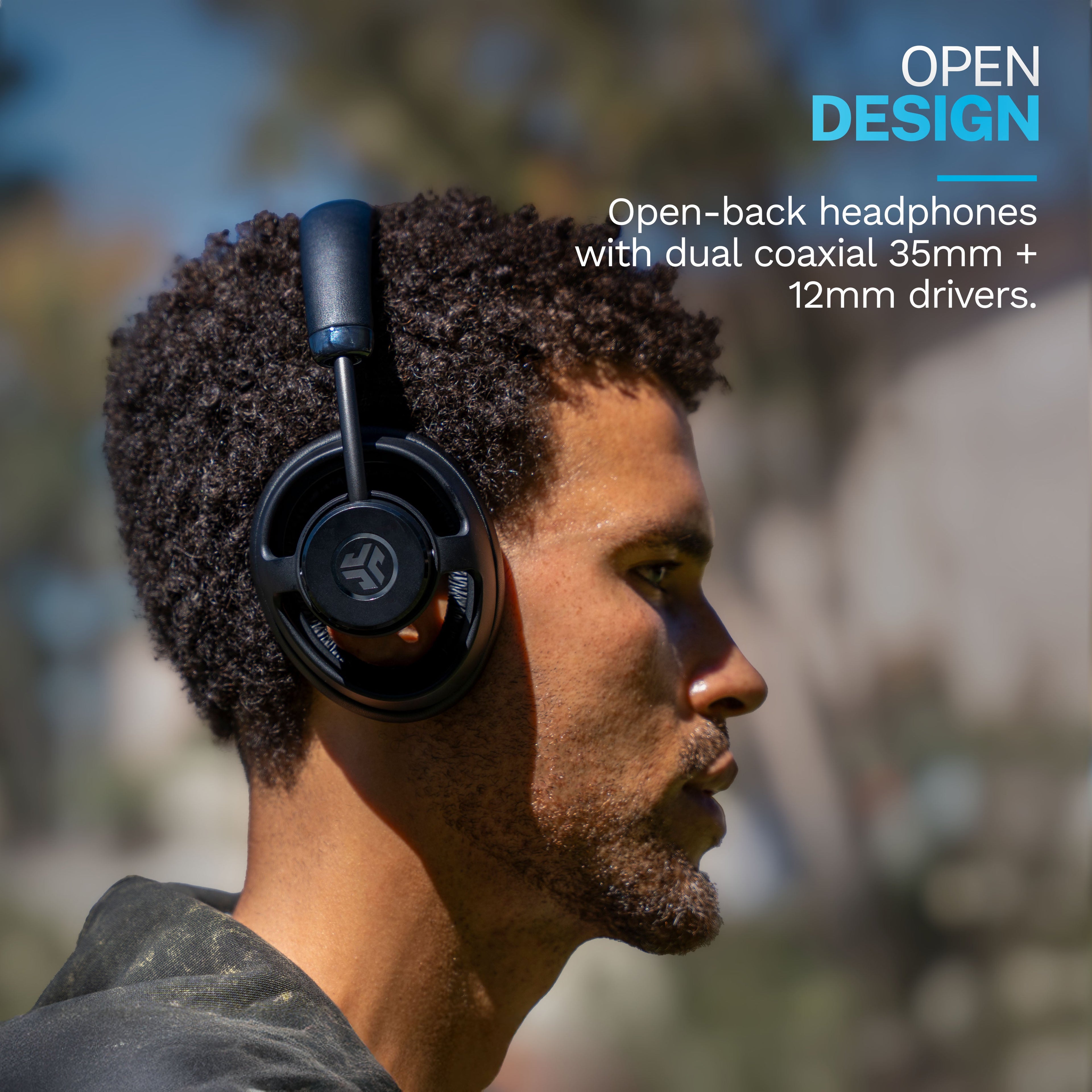 JBuds Open Headphone Open-Ear Wireless Headphones Black