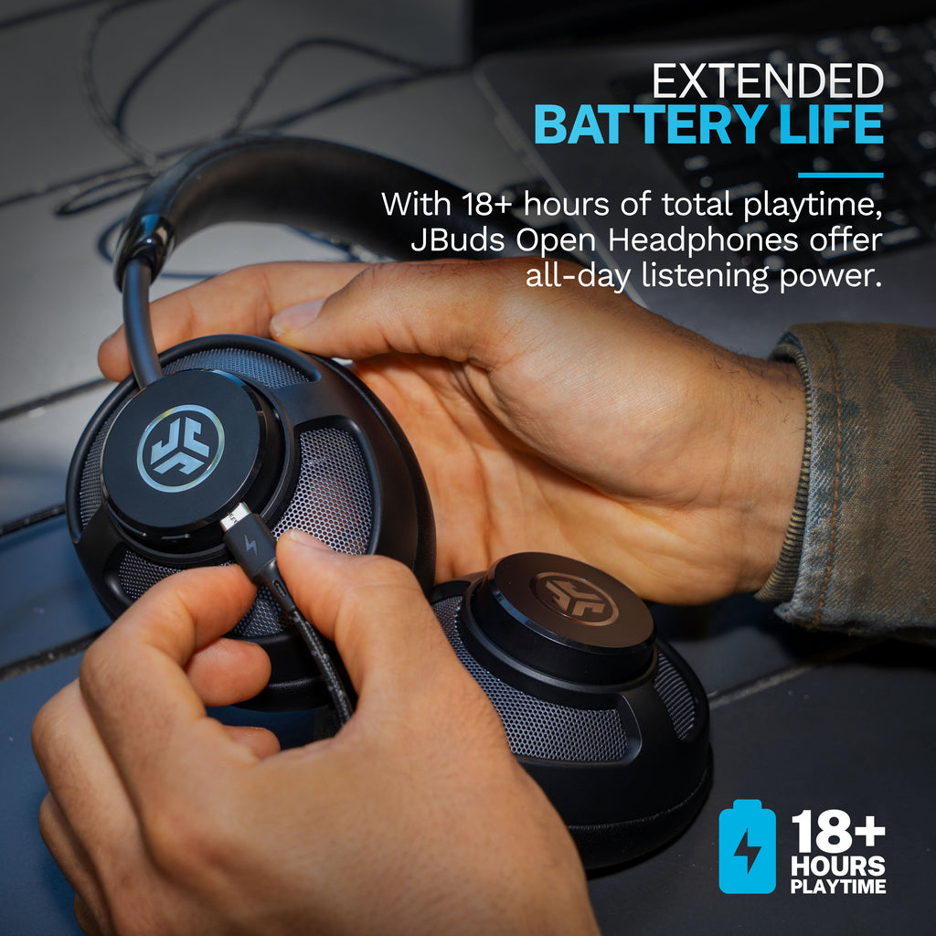 JBuds Open Headphone Open-Ear Wireless Headphones Black