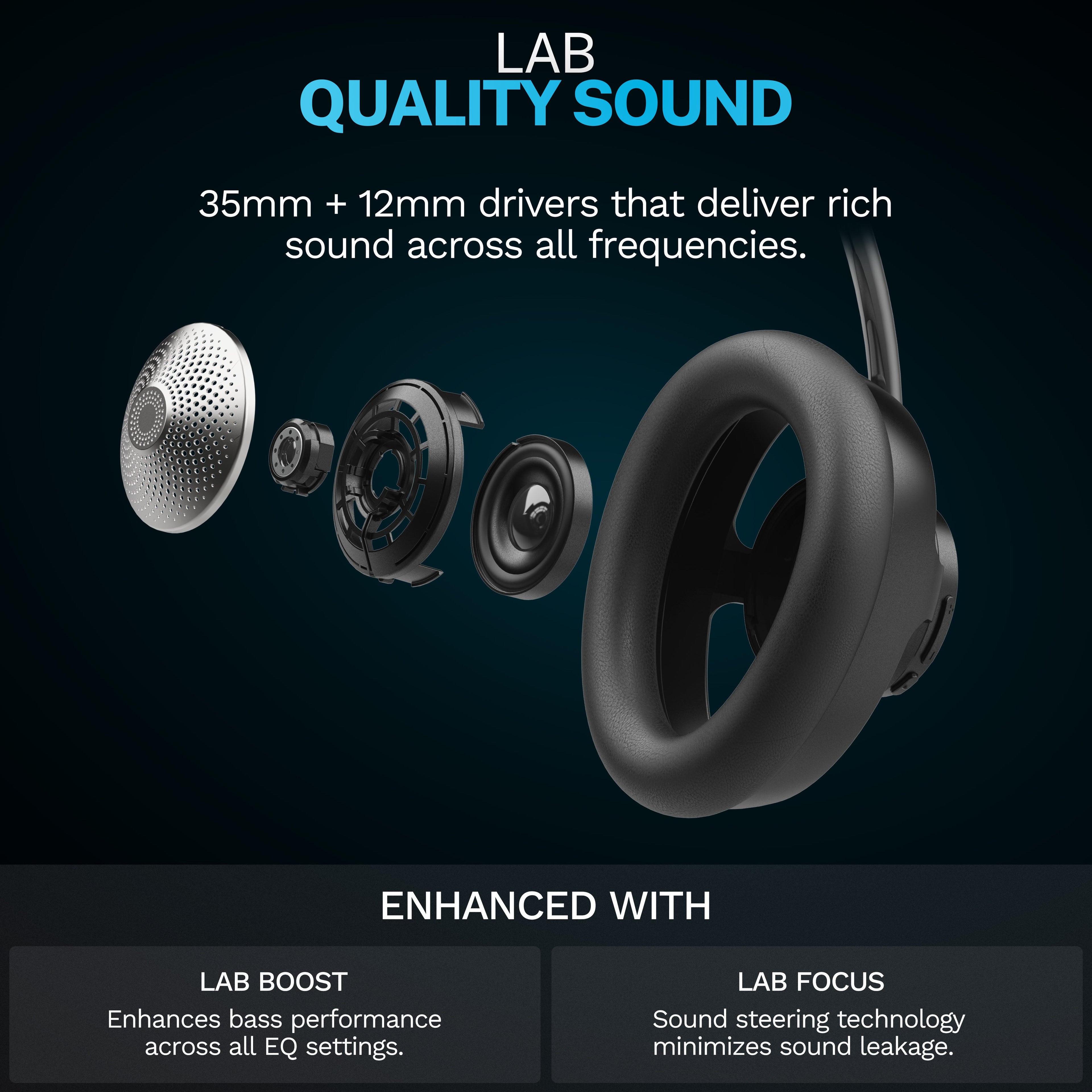 JBuds Open Headphone Open-Ear Wireless Headphones Black