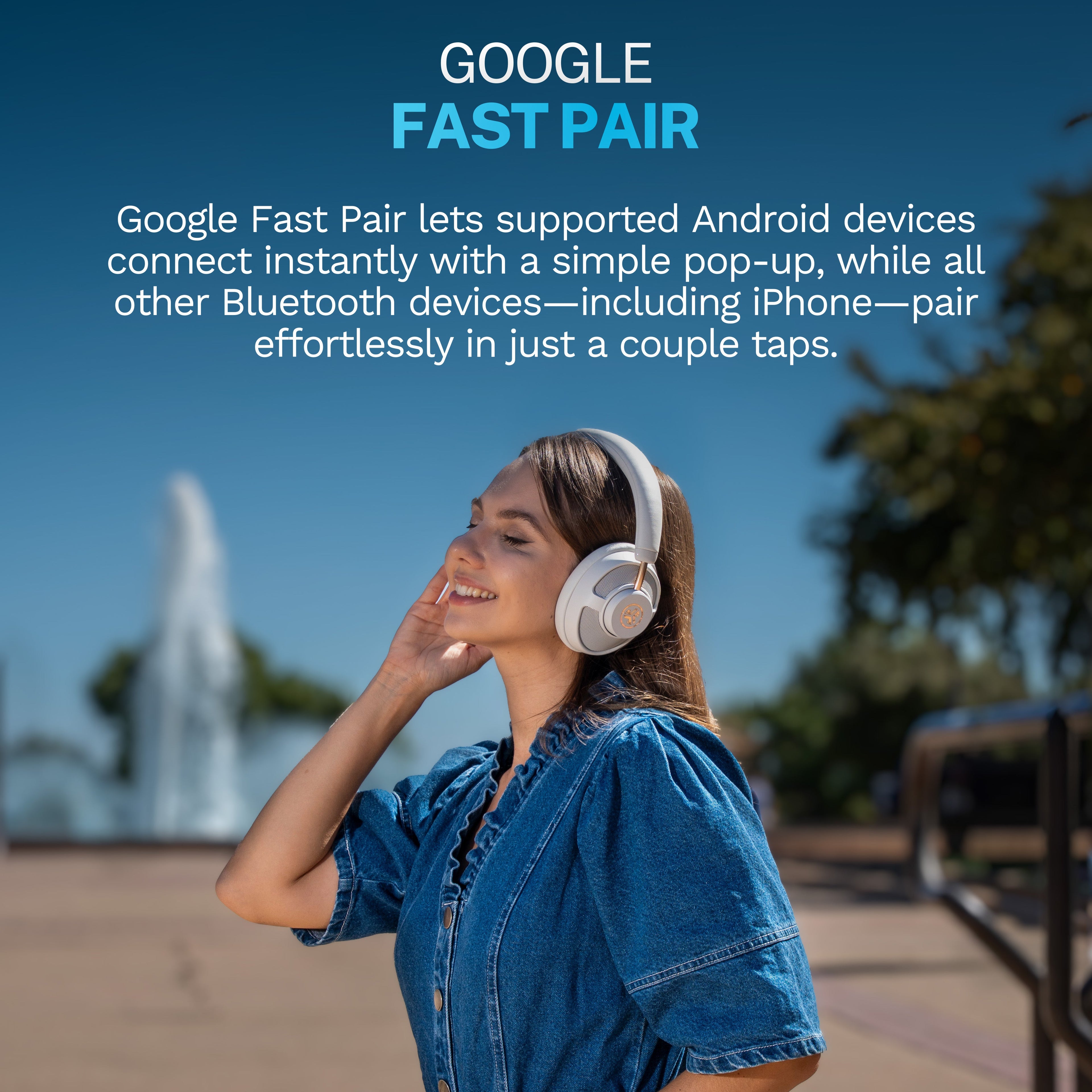 JBuds Open Headphone Open-Ear Wireless Headphones Cloud