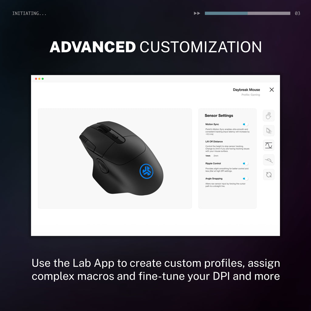 Daybreak Wireless Gaming Mouse Black