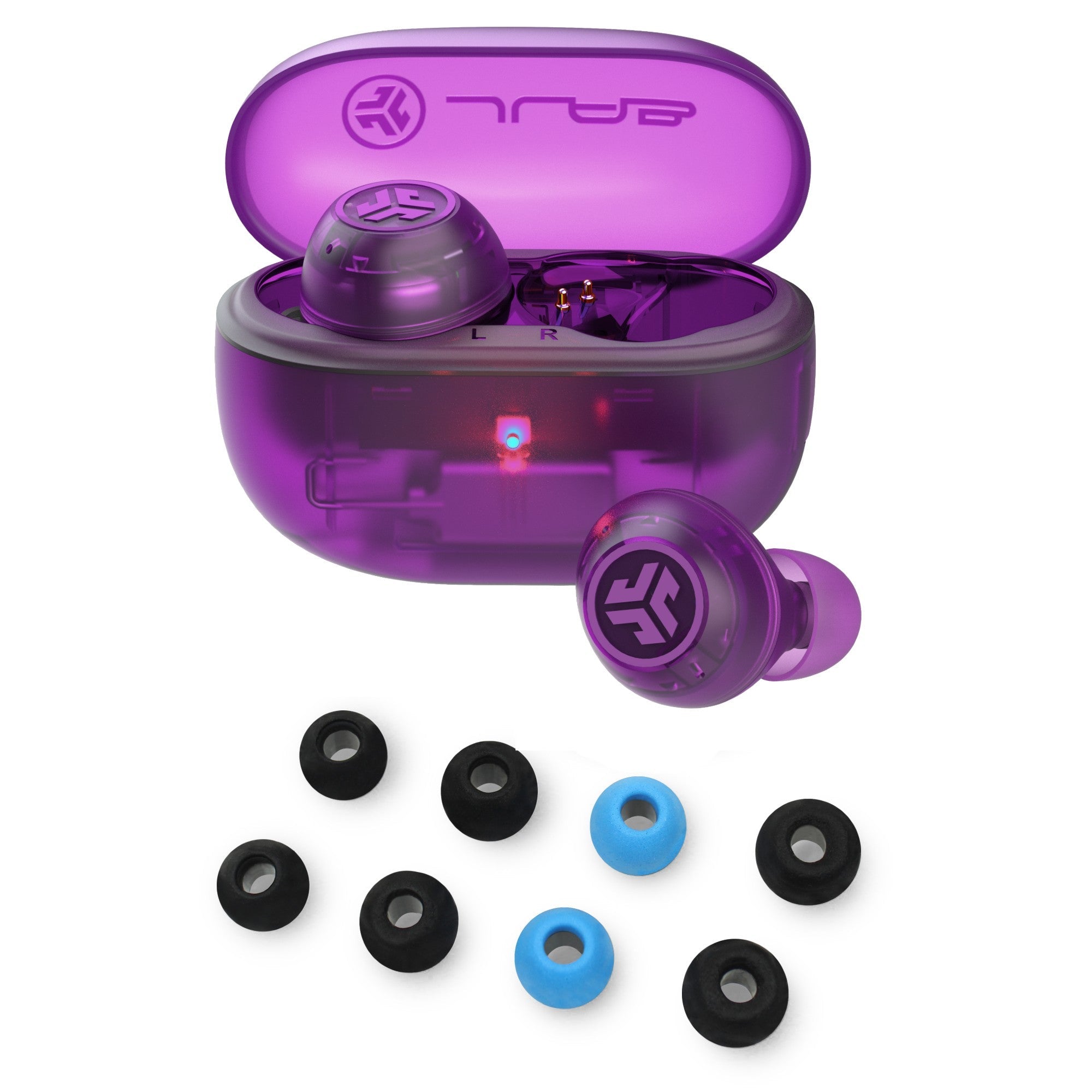 Go Pop ANC Black + Tips - Transparent Purple