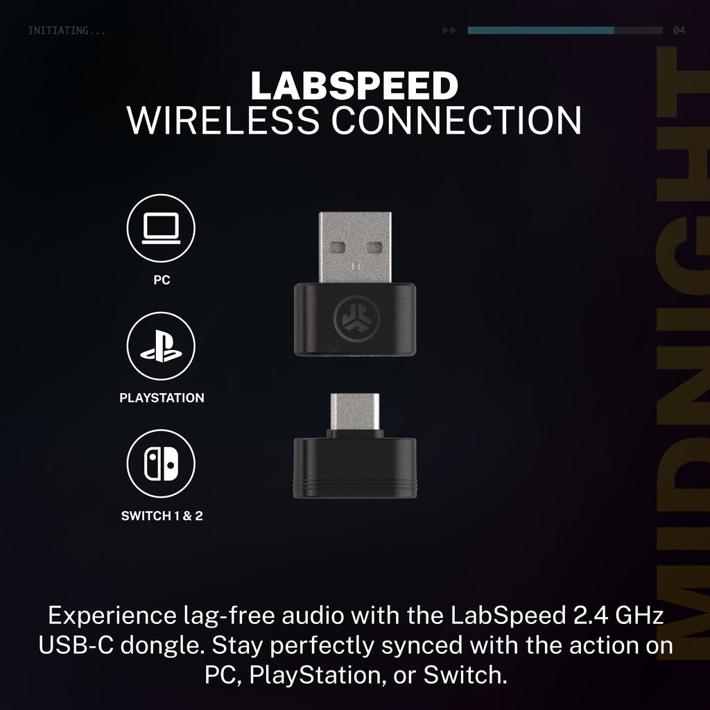 Midnight Wireless Gaming Headset Black