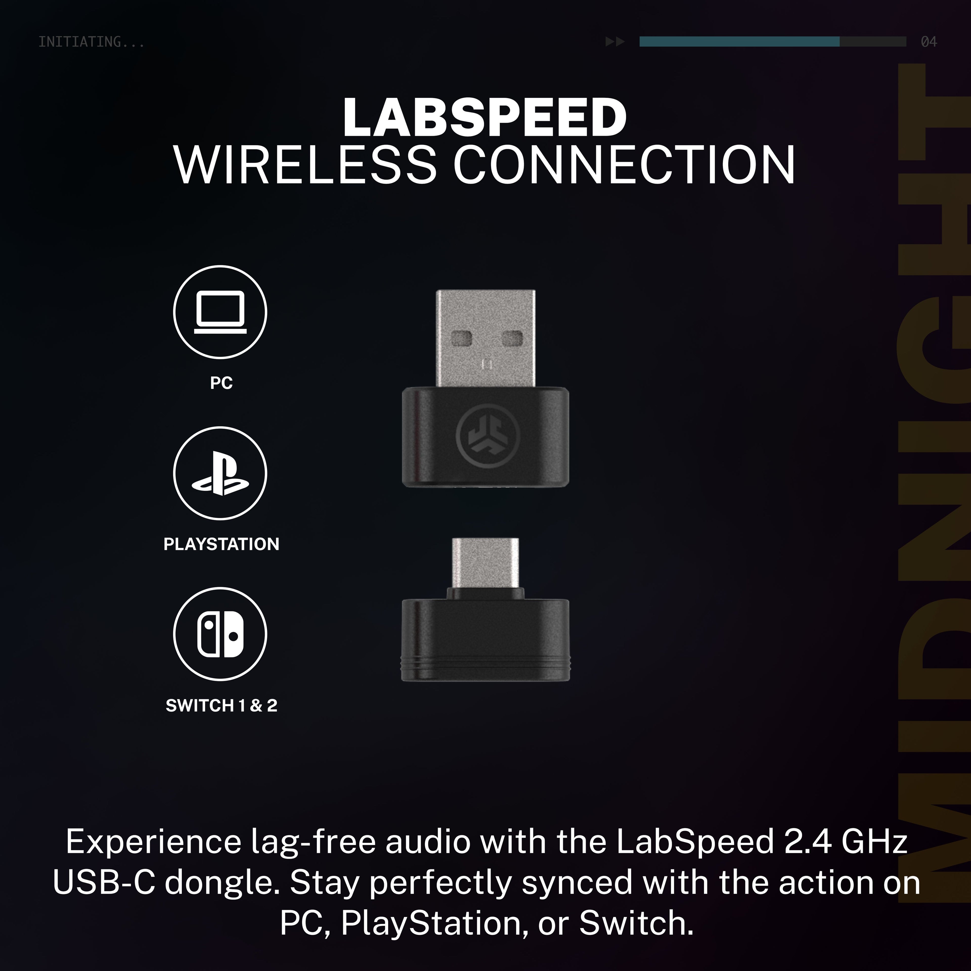 Midnight Wireless Gaming Headset Black