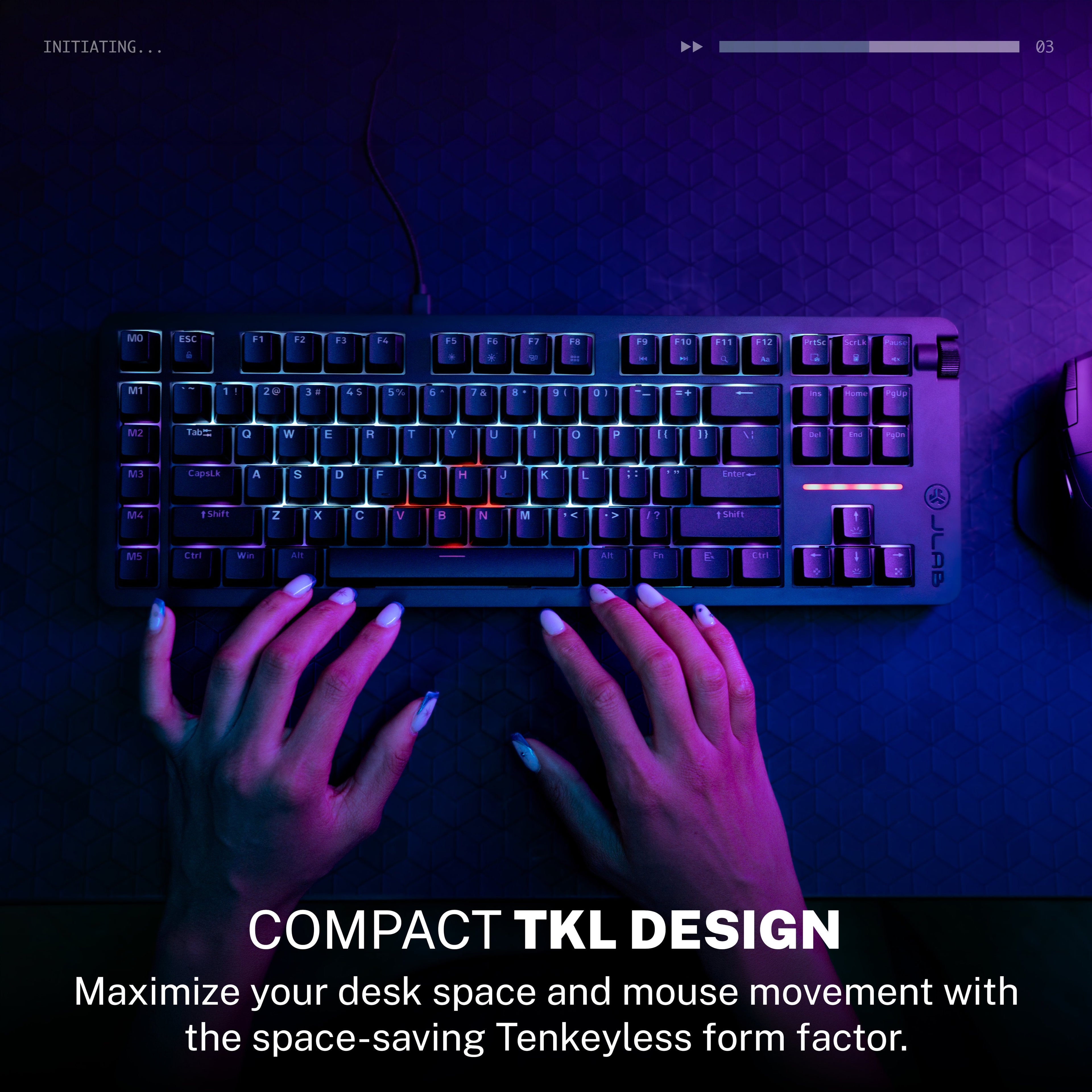 Midnight TKL Wired Mechanical Gaming Keyboard Black