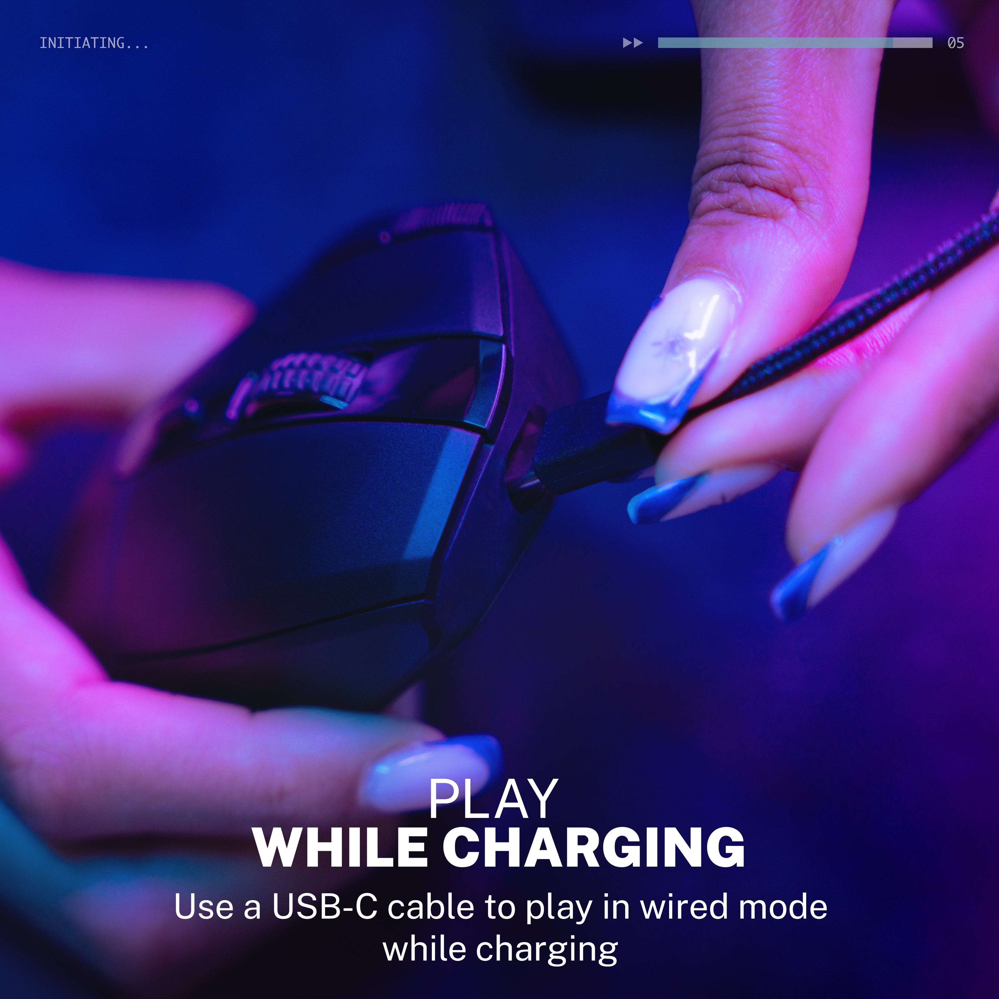 Midnight Wireless Gaming Mouse Black