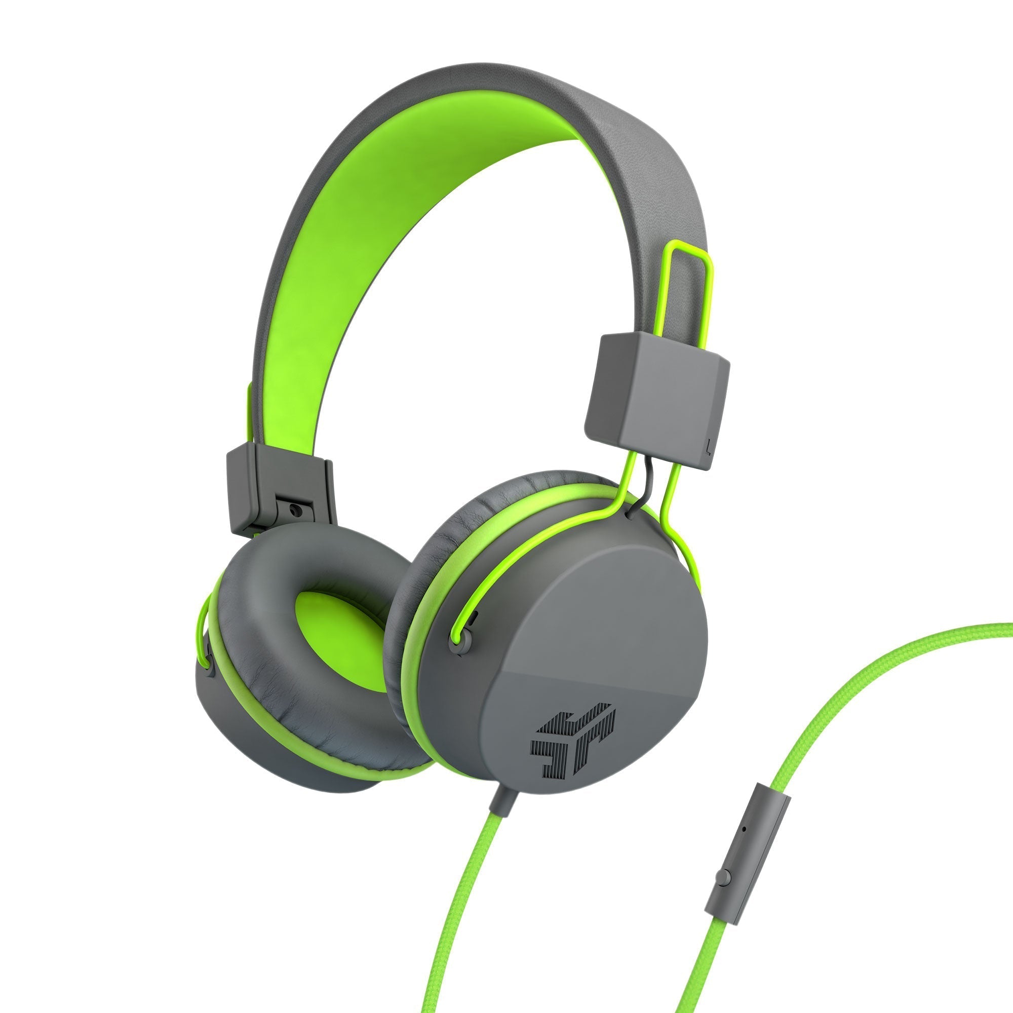 Neon Wired On-Ear Headphones Black - Graphite/Lime