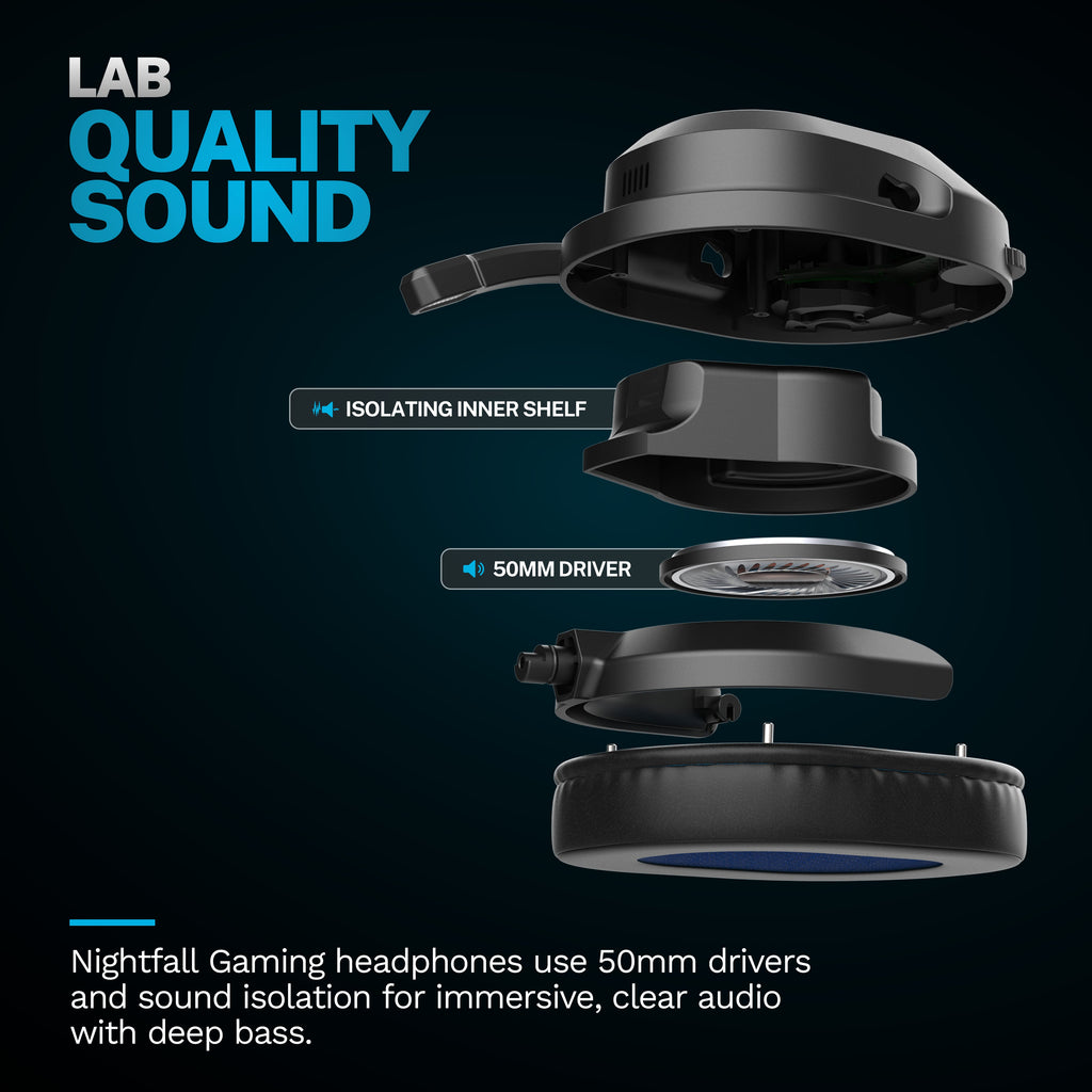 Nightfall Wireless Gaming Headset Black
